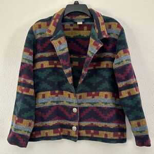Vintage Willow Ridge Wool Blend Cardigan Size 14T